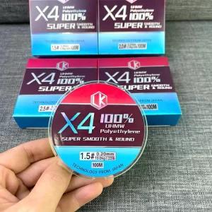 Dù PE X4 LK Hòa chuyên câu lure cuộn 100m chính hãng