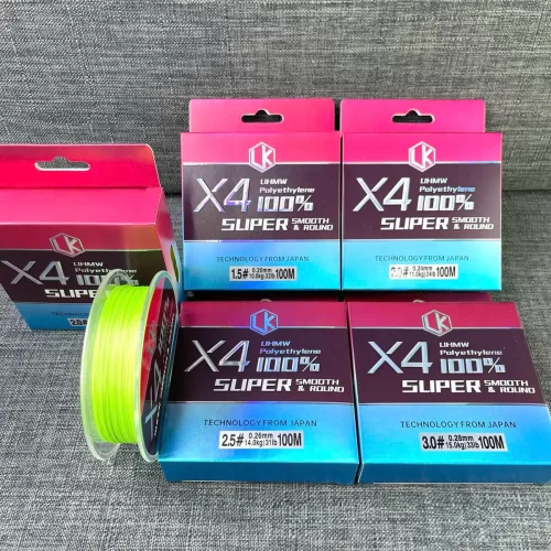 Dù PE X4 LK Hòa chuyên câu lure cuộn 100m chính hãng