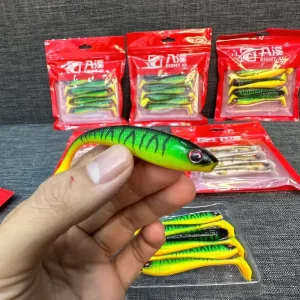 Độ đàn hồi và dẻo dai của mồi mềm NFF giúp chịu lực táp từ cá lóc khủng