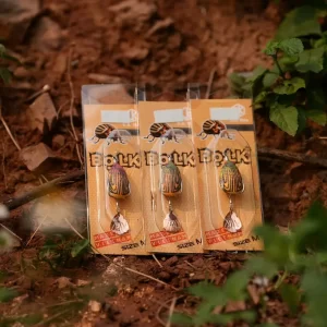 Bộ ba sản phẩm mồi câu lure Bọ LK Hòa nguyên seal trên bao bì