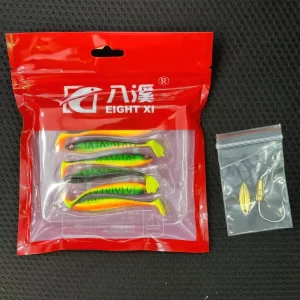 Bộ combo mồi mềm NFF và lưỡi câu chì đồng AR15 có thìa xoay tăng độ nhạy