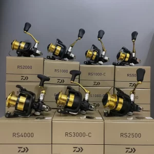 Tổng hợp các kích thước máy câu lure DAIWA RS từ size 500 đến 4000 đầy đủ hộp