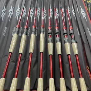 Dàn cần câu lure LK Cán gỗ phiên bản máy đứng (Spinning) chuyên nghiệp