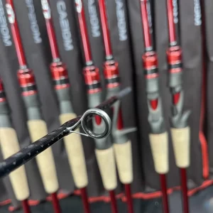 Hình ảnh dàn khoen Fuji chính hãng giúp thoát dây mượt mà trên cần lure LK