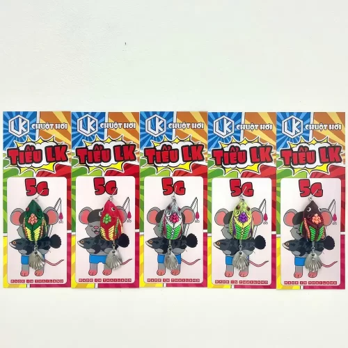Bộ sưu tập 5 con mồi câu lure Chuột Tiểu LK với đầy đủ màu sắc chính hãng LK Hòa