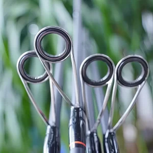 Dàn khoen dẫn cước cao cấp của cần câu lure TWO LK giúp ra dây mượt mà