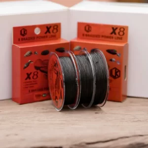 Sợi dây dù LK X8 màu đen kết cấu 8 lõi siêu mịn và mềm mại