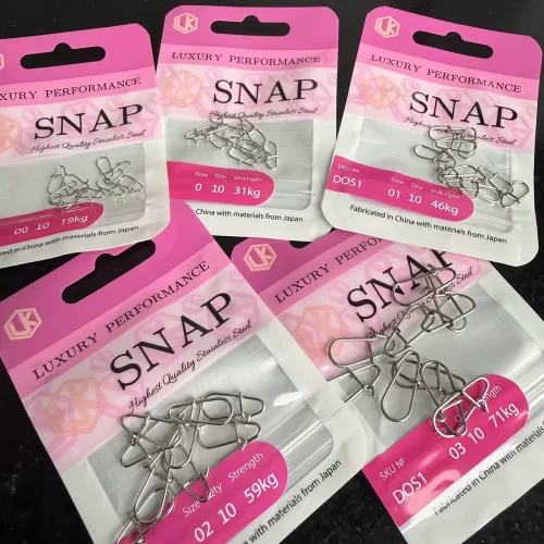 Khóa link Snap LK phụ kiện câu lure chuyên nghiệp với thiết kế chắc chắn không bị bung khi gặp cá lớn