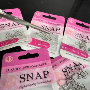 Khóa link Snap LK size số 0 chịu tải 31kg bền bỉ giúp con mồi hoạt động tự nhiên dưới nước