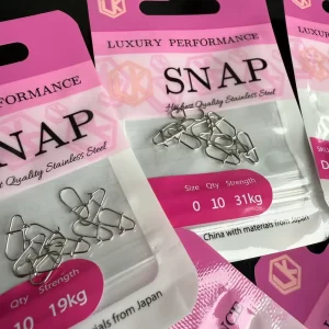Khóa link Snap LK size 00 tải 19kg và size 0 tải 31kg phù hợp cho các dòng mồi lure nhỏ và vừa
