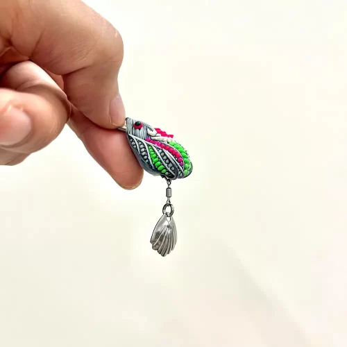 Hệ thống lưỡi BKK chống vướng chuyên dụng trên mồi câu lure Chuột Tiểu LK màu xám