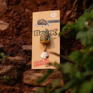 Mồi câu lure Bọ LK màu vàng thiết kế chống vướng chuyên dụng