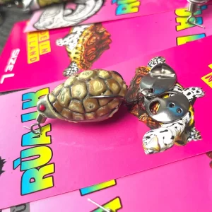 Mồi câu lure Rùa LK màu nâu bản size S 7g chuyên săn cá lóc đồng