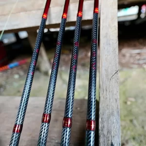 Phần ngọn carbon xoắn siêu bền giúp cần lure SV Pro 2025 chịu tải tốt