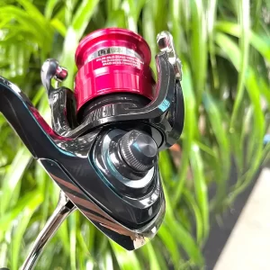 Cận cảnh núm chỉnh lực hãm Drag chống nước của máy câu đứng DAIWA MG S LT