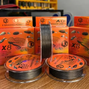 So sánh độ mịn và thân dây tròn của 3 cuộn dù LK X8 màu đen