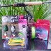 Combo câu lure cần Cheap LK máy Daiwa MG trọn bộ đầy đủ cần máy mồi và dây dù