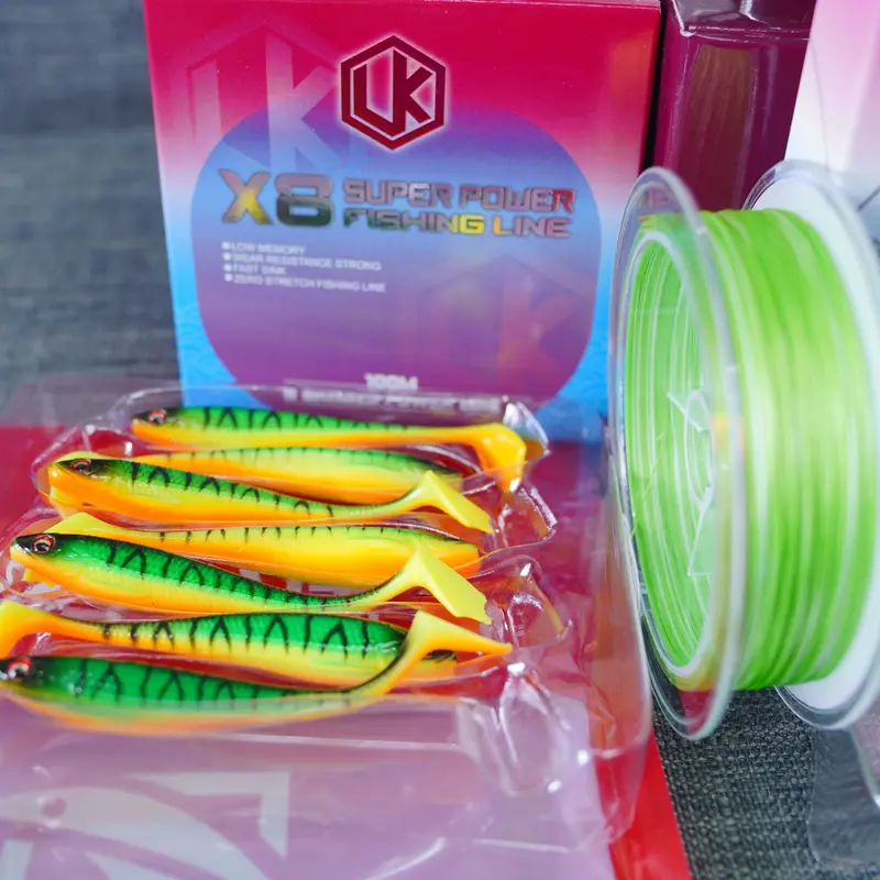 Combo câu lure cần Cheap LK máy Daiwa MG tặng vỉ mồi mềm NFF và cuộn dù LK X8 dai
