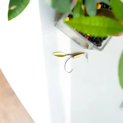 Lưỡi câu mồi mềm AR15 bằng thép lò xo AK chống gỉ nhìn từ trên xuống rất sắc nét