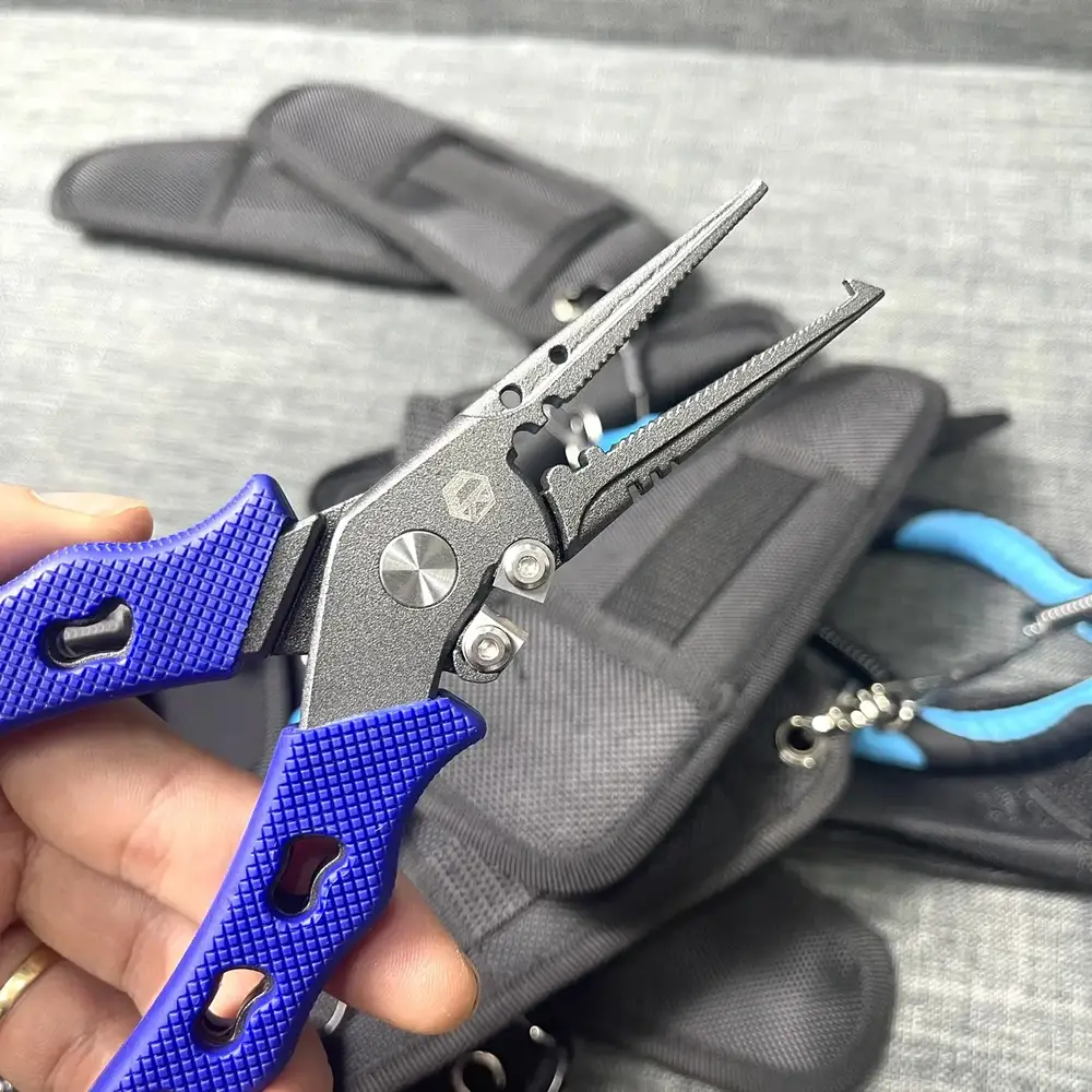 Kìm LK đa năng cán nhựa tím cao cấp giúp mở vòng ring khoen tách từ size 3 đến 10