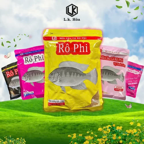 Mồi Rô Phi LK trọn bộ các hương vị thơm ngon kích thích cá ăn mạnh