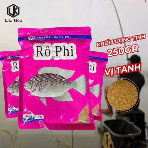 Mồi Rô Phi LK vị tanh gói 250gr chuyên dụng cho cần thủ câu đài